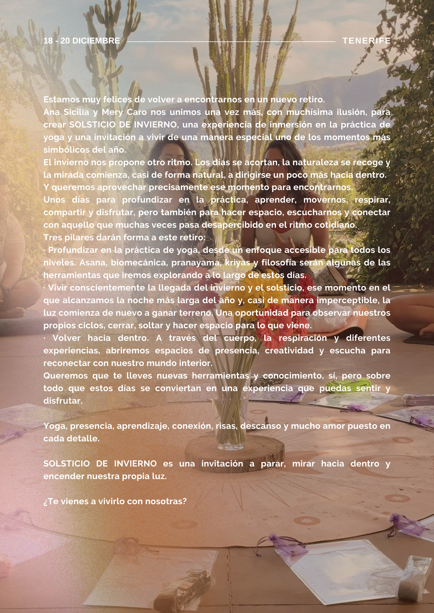 Solsticio de invierno, retiro de Yoga - Imagen 3